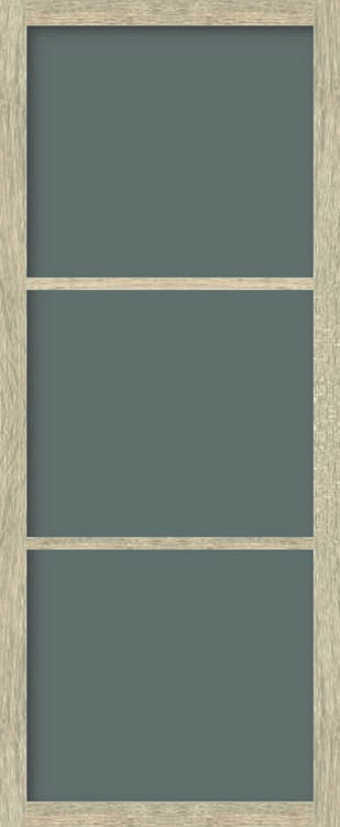 Feuille de porte steel look Nalba 3 verre fumé 93x211,5cm