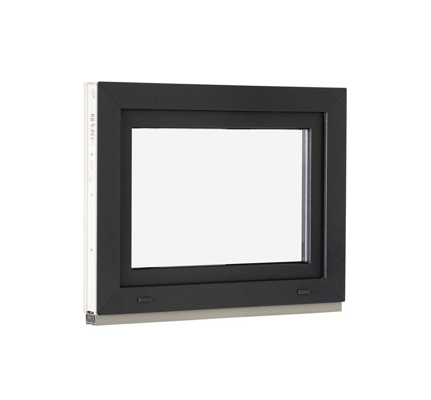 Valraam pvc Deceuninck Elegant Infinity antra/wit B800xH600 mm