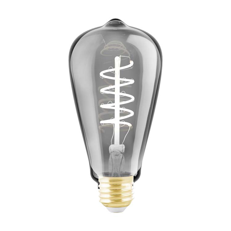 Lampe LED spirale smoke ST64 E27 100LM dimmable