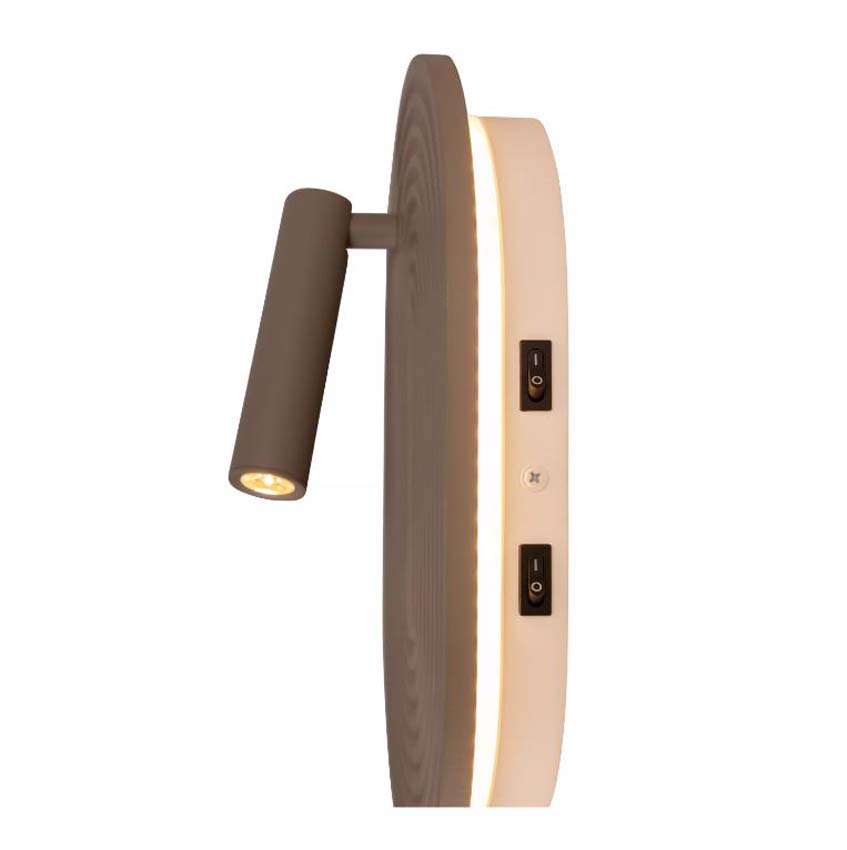 Lucide Essential Carmino - Applique murale - LED - 1x14W 2700K - Taupe