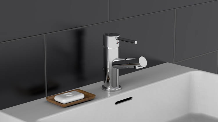 Wastafelkraan Laura chroom