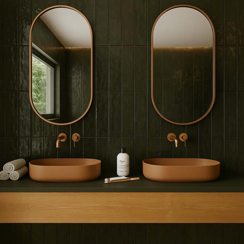 Carrelage mural Cueva rectangulaire noir 30x60cm