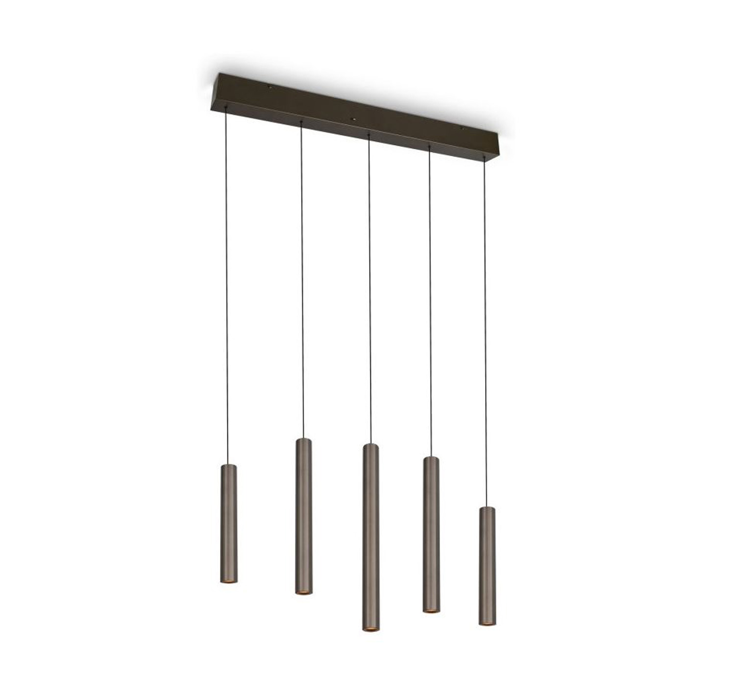 Suspension - brun - 94cm - dimmable - LED - 5x5W - 2300-4000K