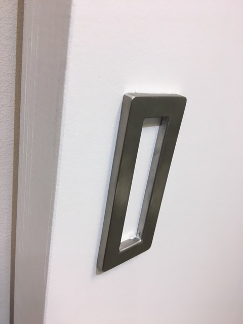 Complete enkele schilder schuifdeur Albero 93x211,5cm + rail + afdekplaat wit