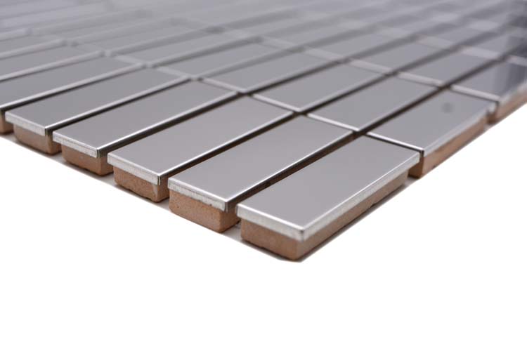 Mozaïek rechthoek zilver glanzend 29,8x30,5cm