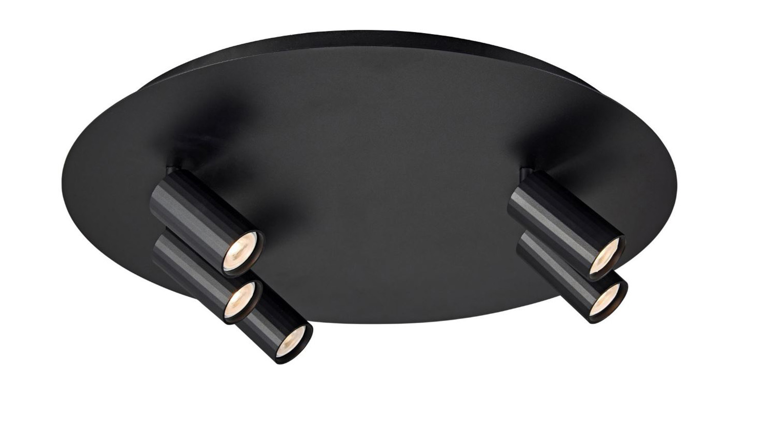 Spot en saillie - noir - Ø45cm - dimmable - GU10 MR11 - 5x35W