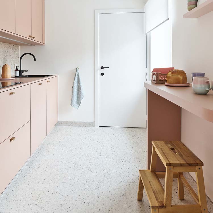 Sol vinyle Floorify Piccolo dalle 4,5mm beige 90x60cm