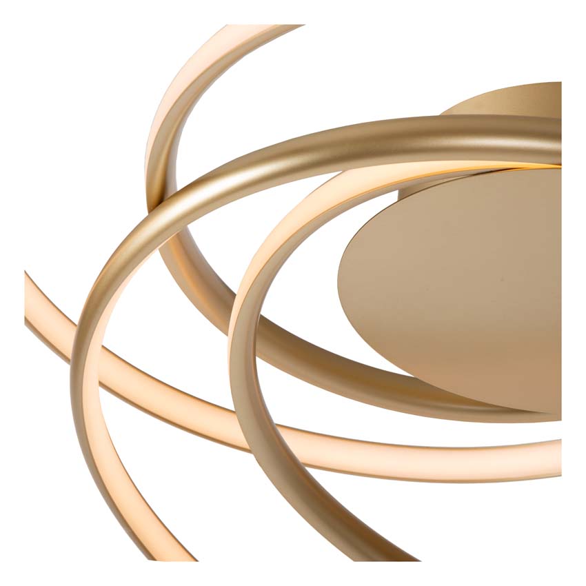 Lucide Kianti - Plafondspot - Ø21cm - 3xGU10 - Taupe