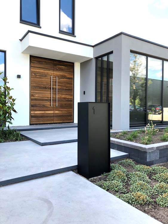 Pakketbrievenbus ONZO (eSafe) Dropbox Small Front zwart