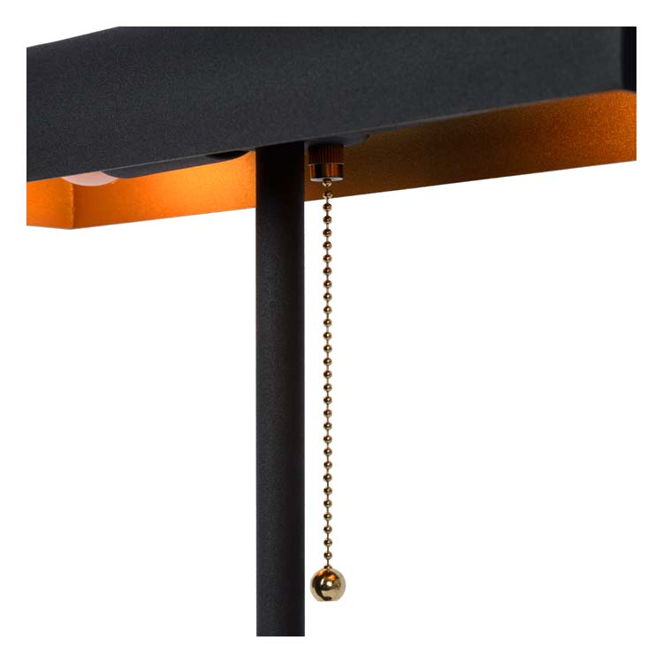 GLENDALE - Lampe de table - 2xE27 - Noir