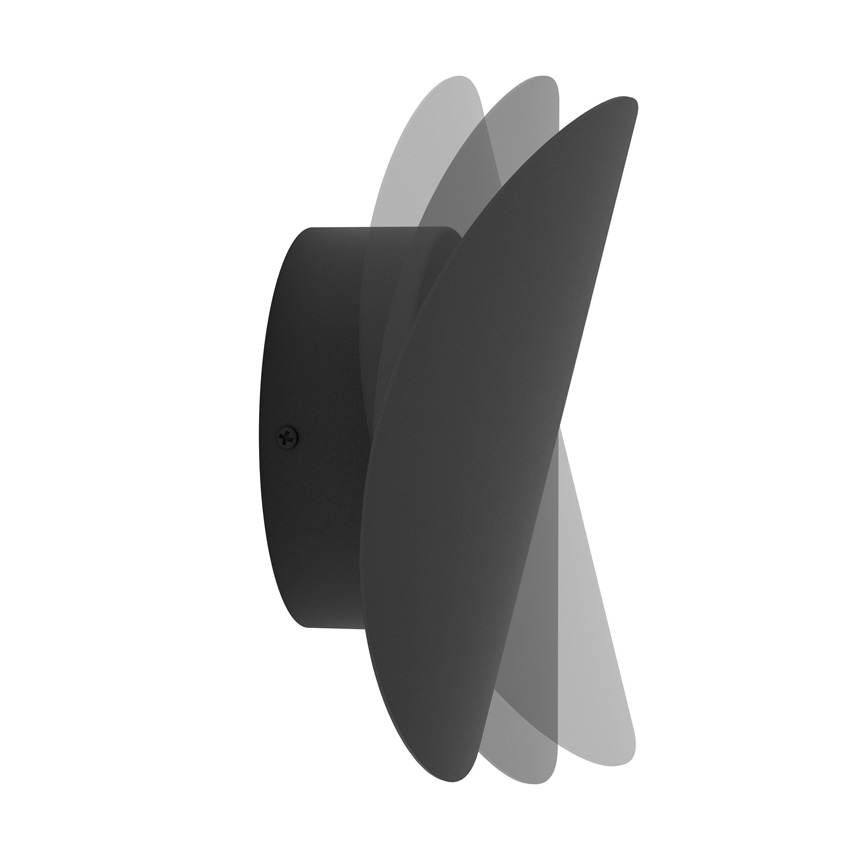 Applique murale - noir/blanc - 19x6x20cm - LED - 1x4,9W - 2700/4000/6500K - 800lm - IP44