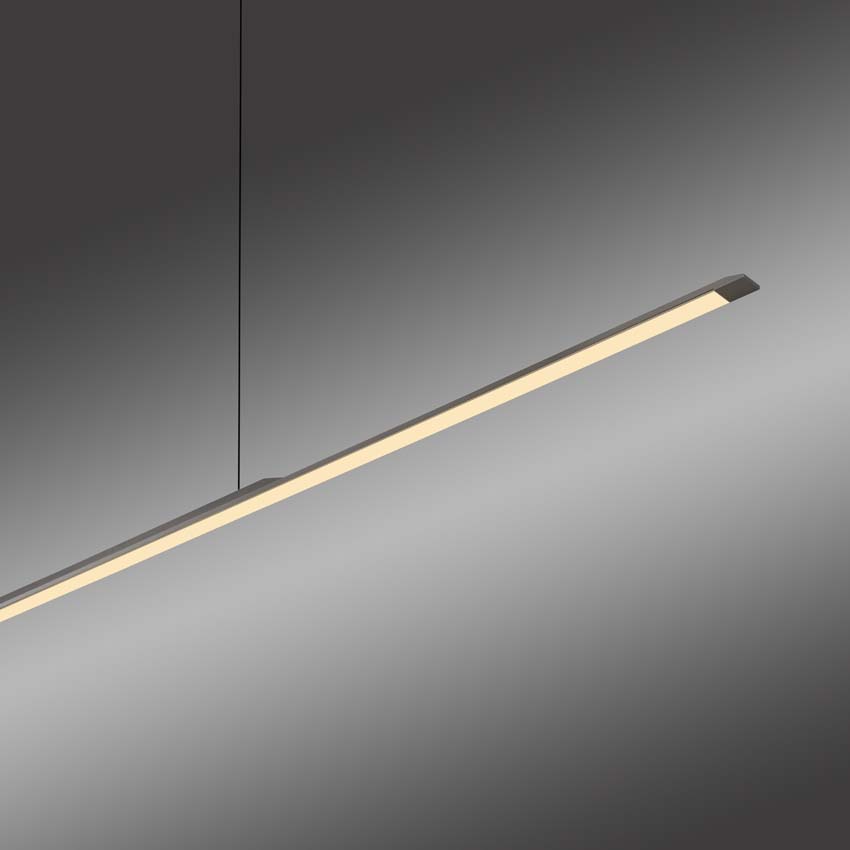 Suspension - Gris - 125cm - Dimmable - 1x18W - 3000K