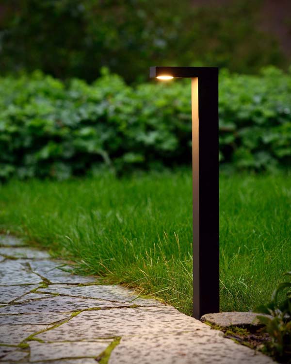 Lucide TEXAS - Sokkellamp Buiten - LED - 1x6W 3000K - IP54 - Antraciet