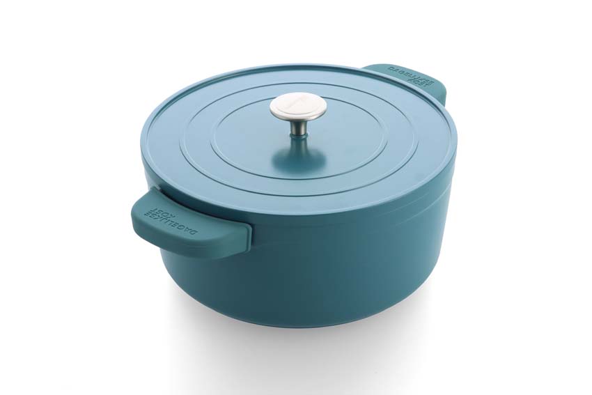 Marmite avec couvercle Dagelijkse Kost Proline bleu-vert Ø26cm avec revêtement antiadhésif