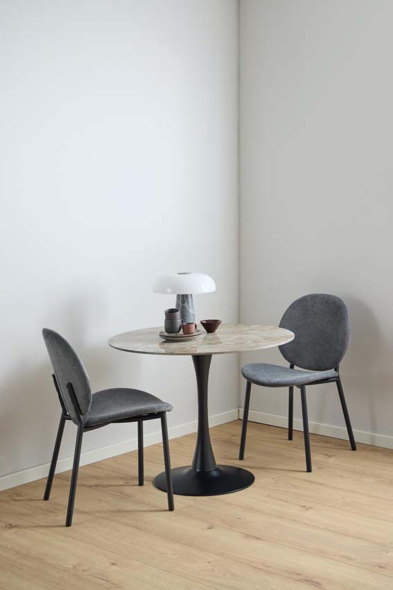 Chaise de salle à manger Richard anthracite
