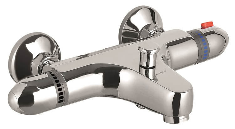 Robinet de bain thermostatique Stevie chrome Robinet de bain thermostatique Stevie chrome