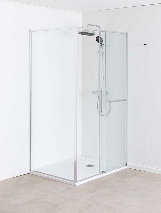 Porte de douche coulissante Ulani chrome 138-140x200cm