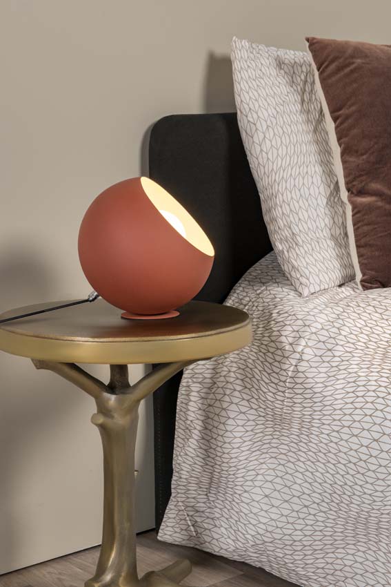 Tafellamp - Ø20cm - 1xE27 - Terracotta