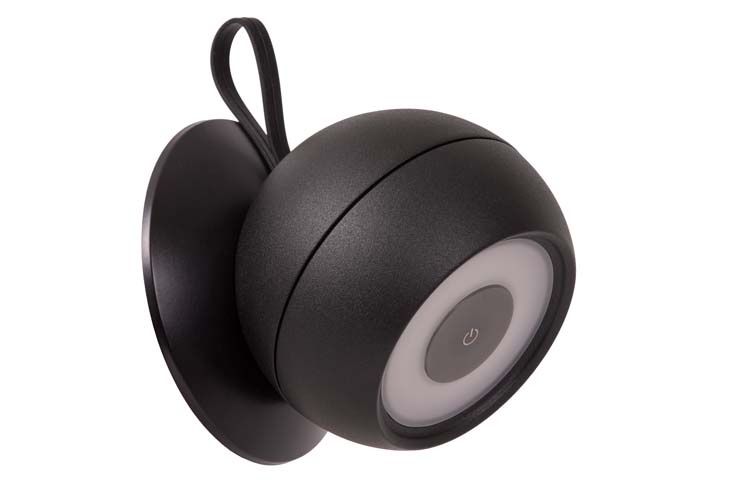 Applique intérieur/extérieur - noir - dimmable - LED 1x2W - 3000K - IP54 - magnétique - rechargeable