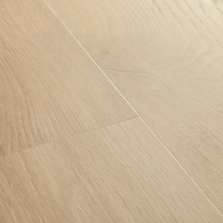 Vinyl vloer Quick-Step Blos plank 5mm kusteik zand beige 125,1x18,9cm met ondervloer