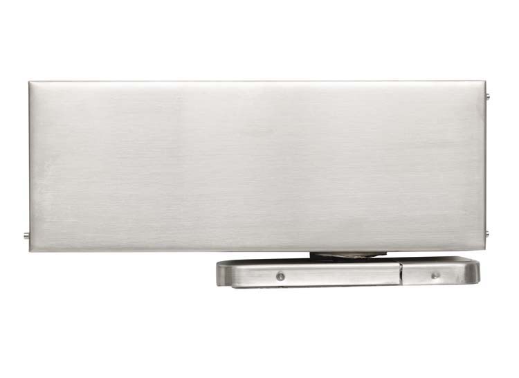 Porte vitrée pivotante 8mm adouci 780 x 2000 mm-système pivot inox