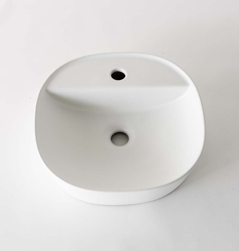 Vasque à poser Gia blanc mat 40cm