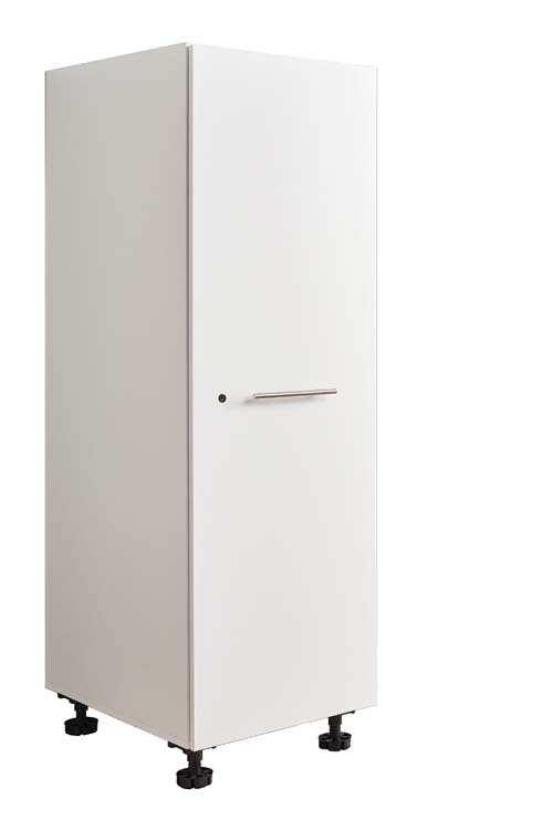 Wasmachine kast Decowash opbergkast wit 50x67,5x162cm