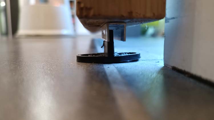 Complete enkele schuifdeur Country eik 103x180-231,5cm + rail zwart