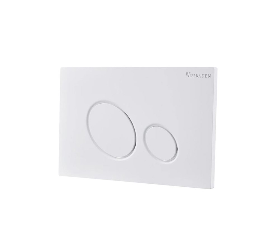 Plaque de commande blanche brillante compatible avec UP100 réservoirs de chasse