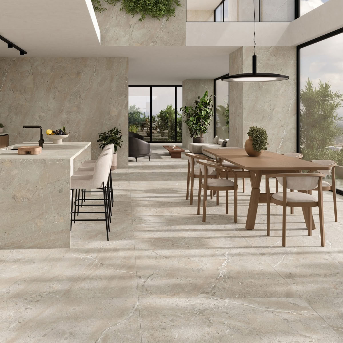 Vloer- en wandtegel Mullerthal beige 60x120cm