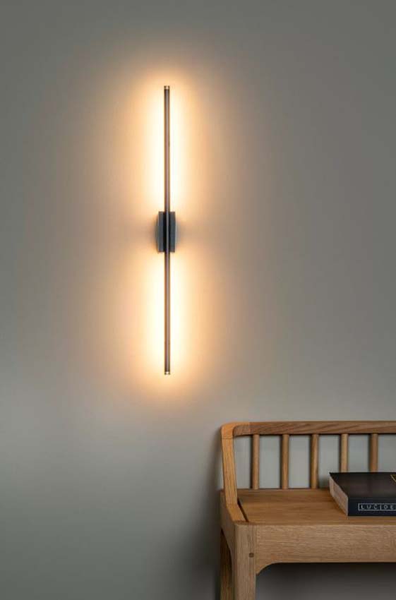 Lucide Premium Marnik - Wandlamp - Zwart - 59,1x10x5cm - Dimbaar - LED - 1x13W - 2700/4000K