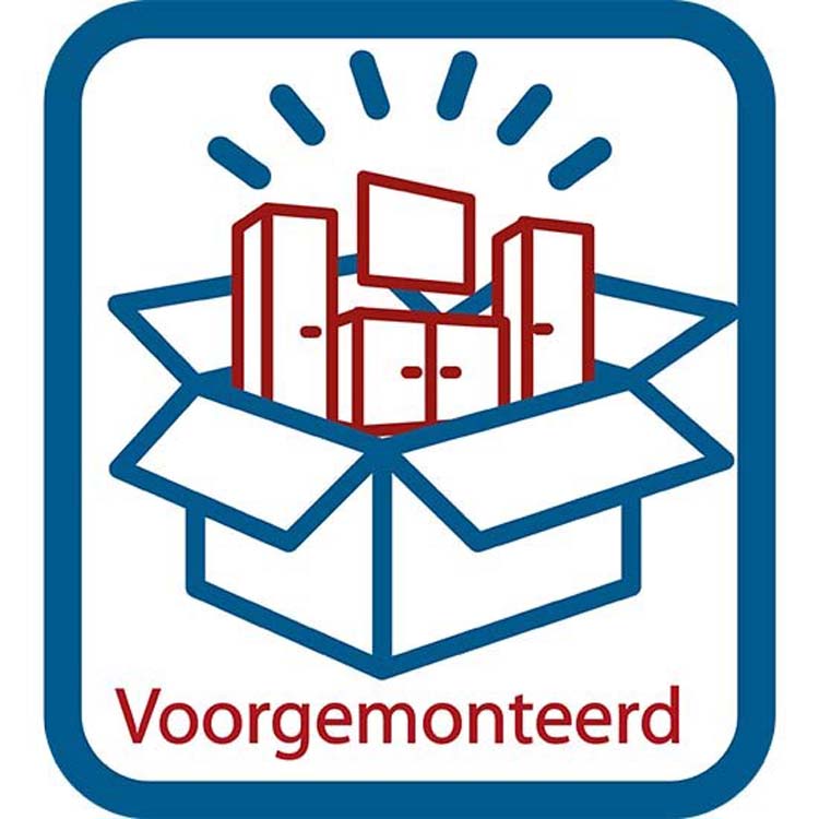 Keuken Premium 8 grijs 400cm - voorgemonteerd - met toestellen