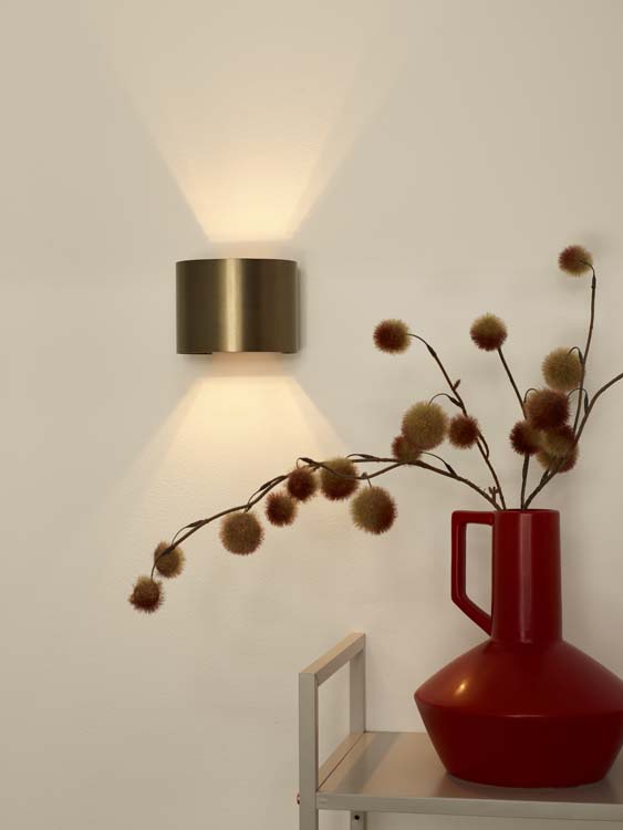 Wandlamp - koffie - afgerond - dimbaar - G9 - 4W - 2700K