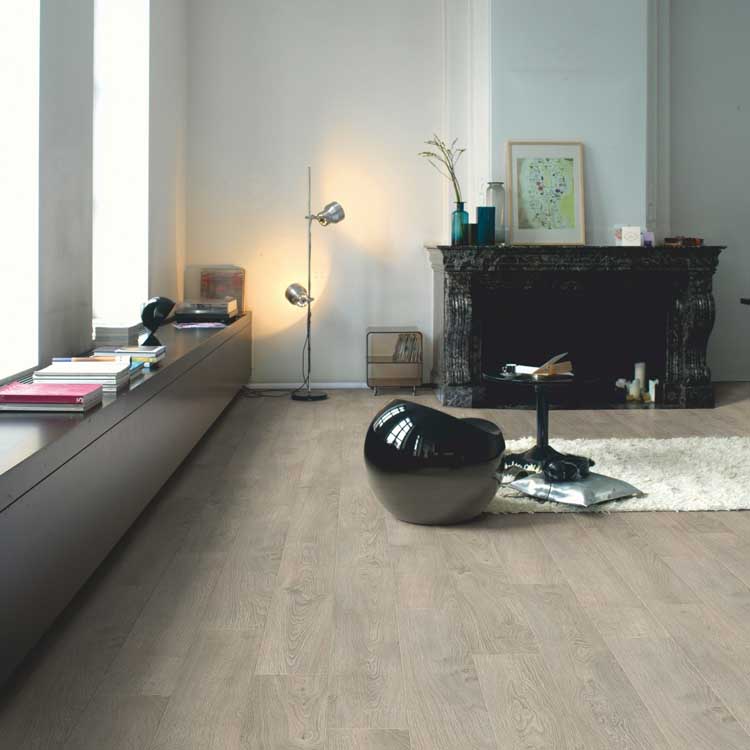 Laminaat Quick-Step Classic 8mm oude eik lichtgrijs 120x19cm