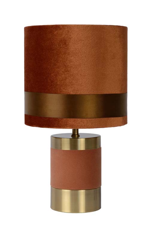Lucide EXTRAVAGANZA FRIZZLE - Lampe de table - Ø 18 cm - 1xE14 - Brun