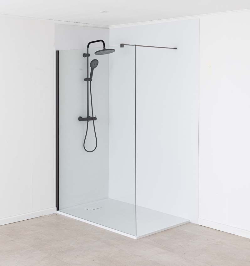 Panneau de douche Milo Slate SMC blanc mat 152,4x243,8cm