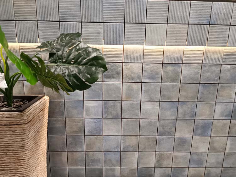 Wandtegel Vic glazend zeeblauw 10x10cm