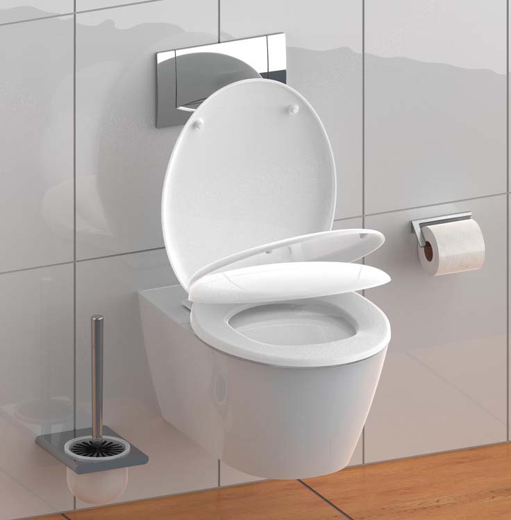 Siège de WC Duroplast softclose blanc