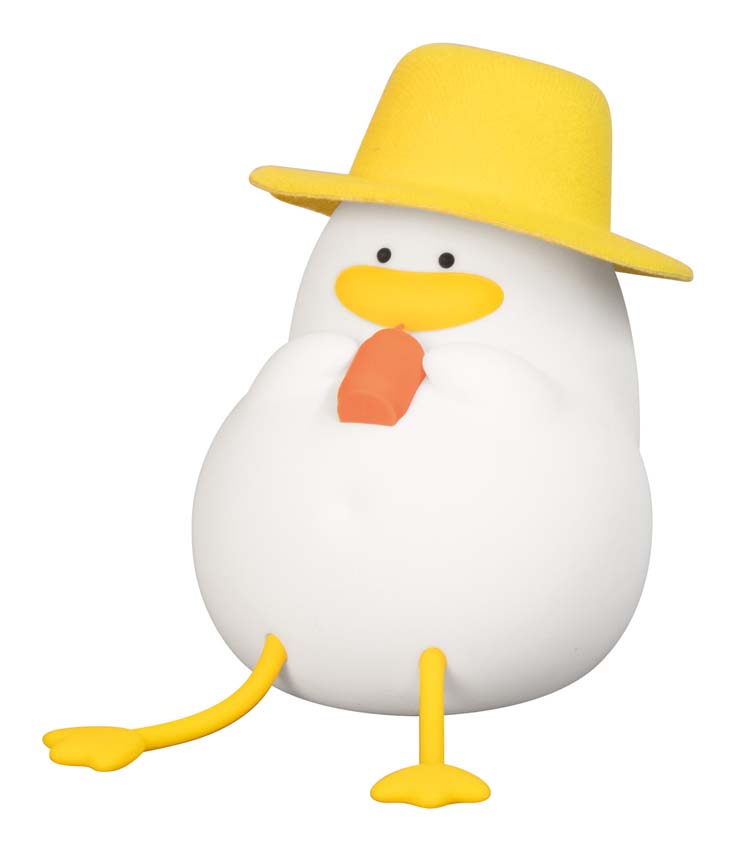 Tafellamp Eend - Wit - 16x10x11,5cm - Dimbaar - LED - 1x0,4W - RGB 3000K - met batterij en timer