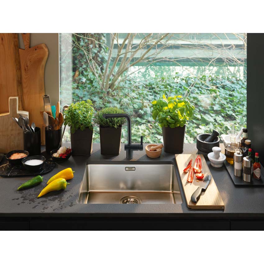 Keukenkraan Franke Atlas Neo zwart