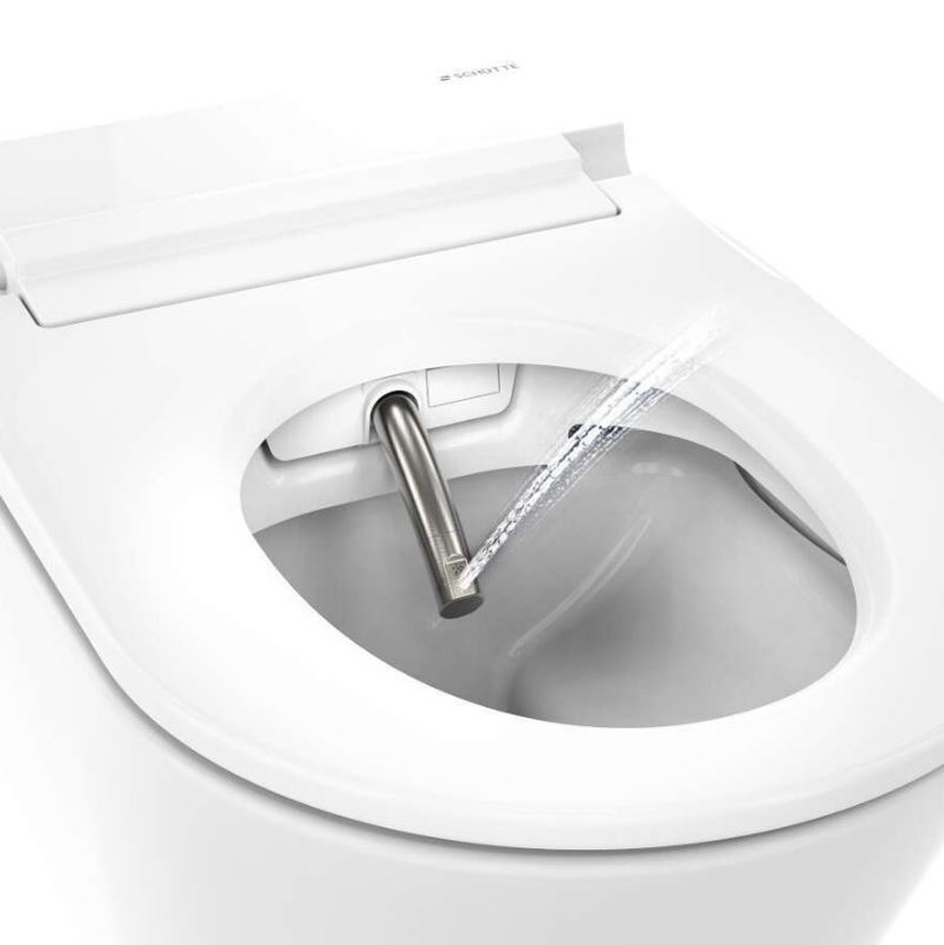 Japans toilet Cora smart rimless glanzend wit inclusief softclose WC-bril