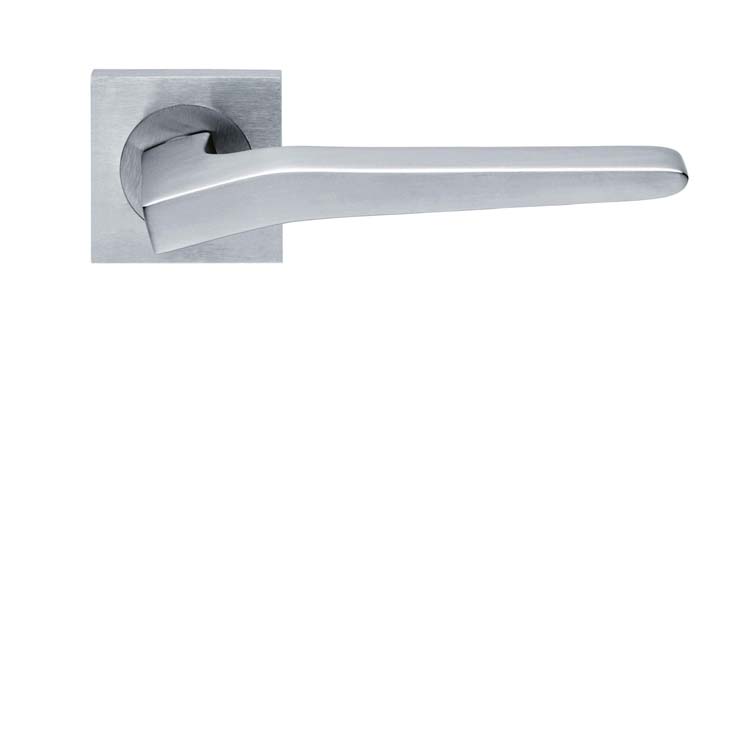 Poignée de porte pro palermo chrome brossé sans rosace