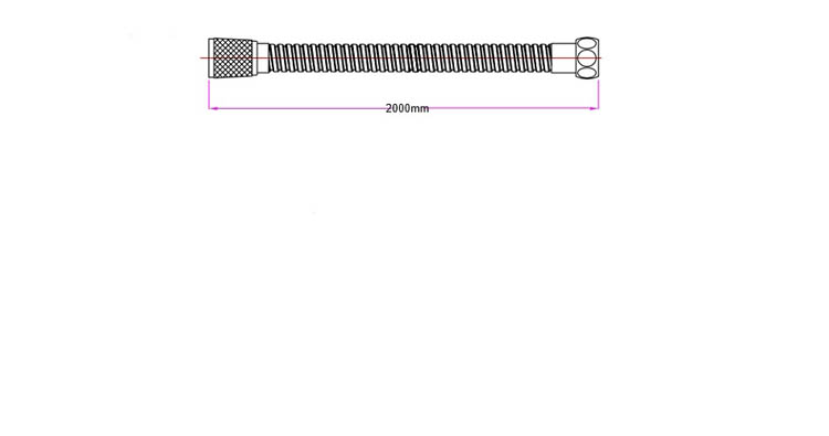Flexible de douche 200cm inox Flexible de douche 200cm inox
