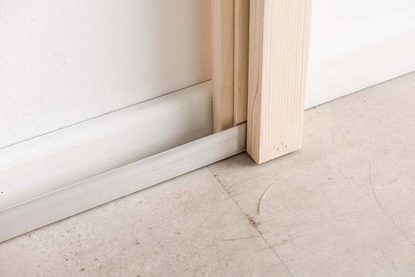 Porte extérieure bois Gargano 980x1980mm poussant à droite