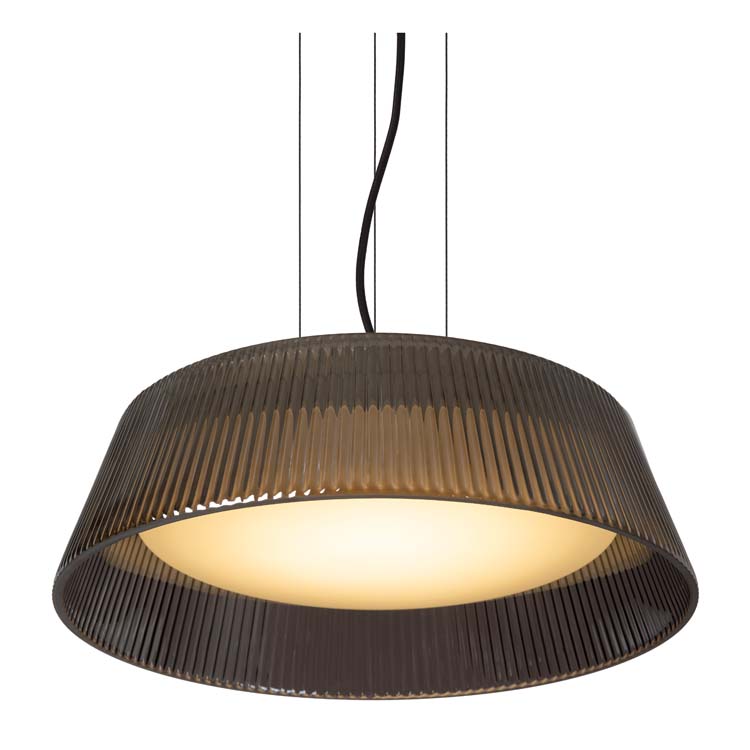 Lucide VIXI - Hanglamp - Ø 45 cm - LED Dimb. - 1x22,6W 2900K - Fumé