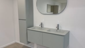 Armoire colonne Austin menthe suspendue 170x40x35cm