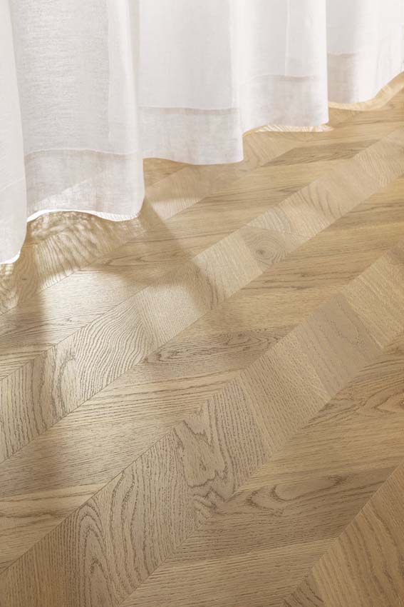 Vinyl vloer Floorify Toblerone plank 4,5mm vinyl Twist licht eik 152,4x12,3cm