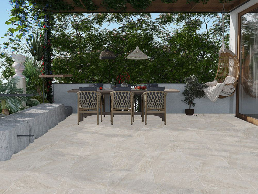 Dalle de terrasse Santorini beige 80x80x2cm