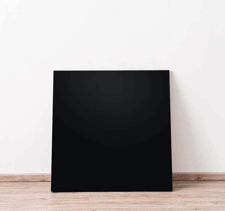 Zijwand voor keukeneiland Plenti zwart 87,5x88cm