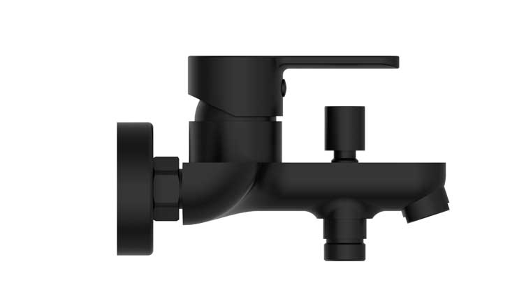Robinet de baignoire Dex noir mat